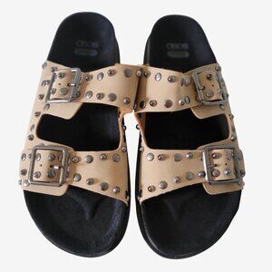 ASOS Tan Studded Sandals